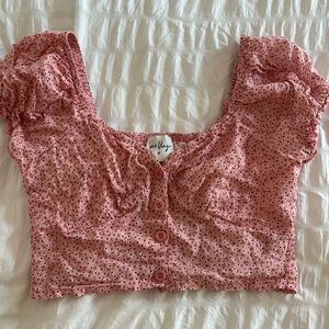 Pink Ruffle Princess Polly Top